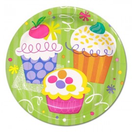 Cupcake Party Dessert Plates