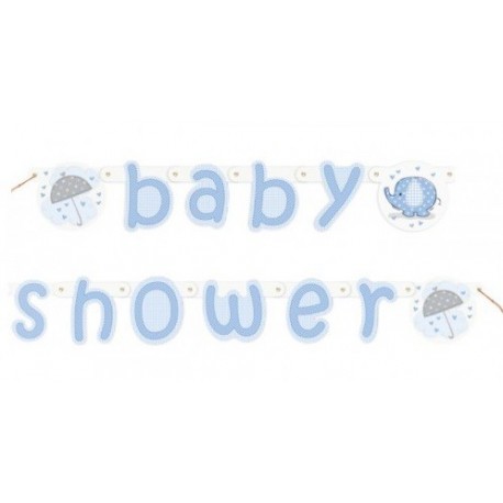 Festone Baby Shower Baby Blue