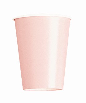 Bicchieri di carta rosa antico