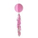 Pink Honeycomb Tasseled Hanging Decoration
