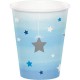 Bicchieri in carta Stelline Azzurro - Twinkle Twinkle Little Star