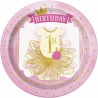 Piatti Pink and Gold per Festa Primo Compleanno Bimba