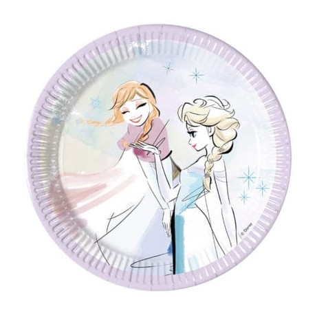 Frozen Sparkle Dessert Plates