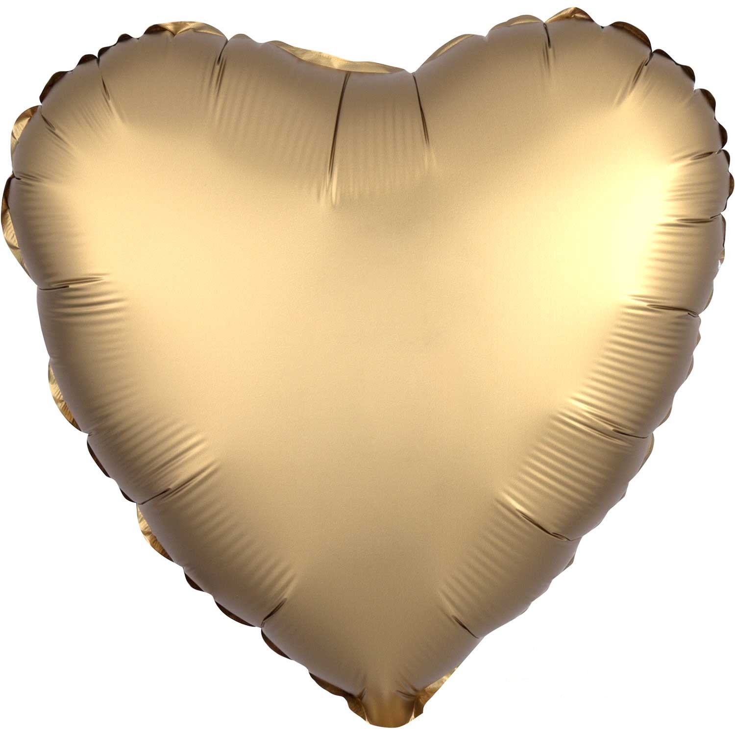 Palloncino foil satinato Cuore Oro