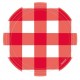 Red Gingham Dessert Plates - Picnic Party