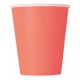 Coral Paper Cups 14pc