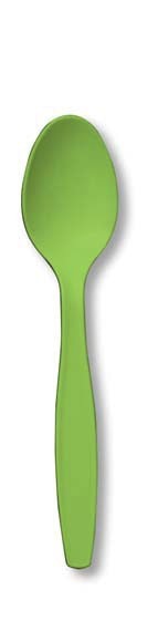 Cucchiai Plastica colore Verde 24pz