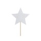 Silver Glittery Stars Toppers