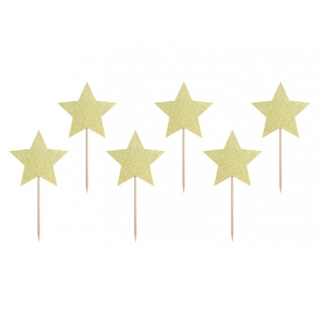 Gold Stars Toppers