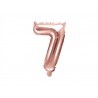 Palloncino foil numero 7 Oro Rosa