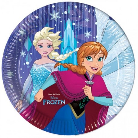 Frozen Snowflakes Plates