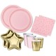 Kit stelline rosa e oro