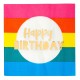 Rainbow Happy Birthday Napkins