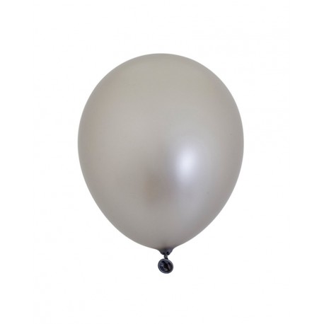 Metallic Silver Standard Latex Balloons