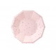 Light Pink and Golden Stars Dessert Plates