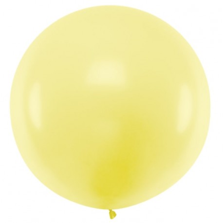 Pastel Light Yellow Giant Balloon 100cm