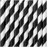 Black Striped Paper Straws 250pc