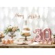 Festone Happy Birthday Oro Rosa - deco festa 30 anni