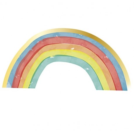 Rainbow Pastel Shaped Napkins