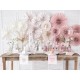 Paper Party Decoration set with Dusty Rose Decorative Rosettes