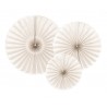 Paper party decoration Beige Decorative Rosettes