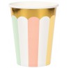 Pastel and Gold Foil Cups