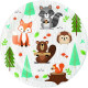 Woodland Party Dessert Plates