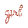 "Girl" rose gold foil Balloon for Baby Shower party