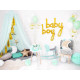 Baby Shower party decoration with "Boy" gold foil Balloon