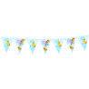 Little Animals Blue 1st Birthday Flags Banner