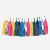 Multicolor and Foil Tassel Garland